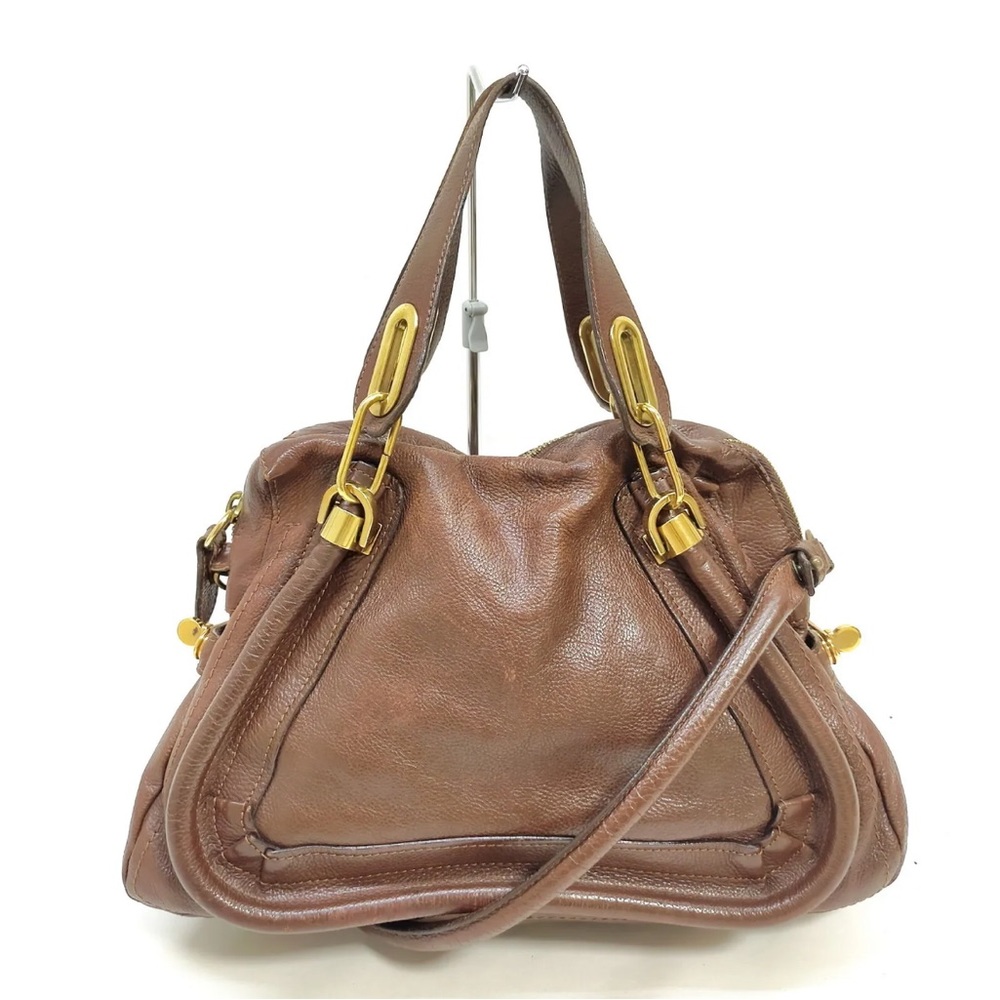 Chloe Hand Bag  Brown Leather